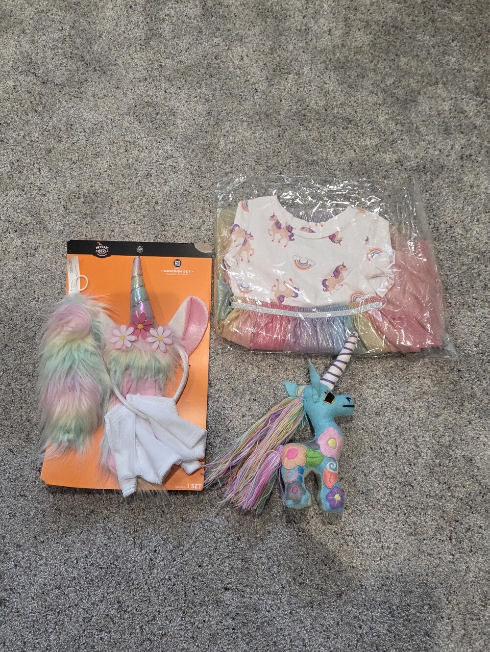 Unicorn Rainbow Set Costume Girls Dress 18-24M